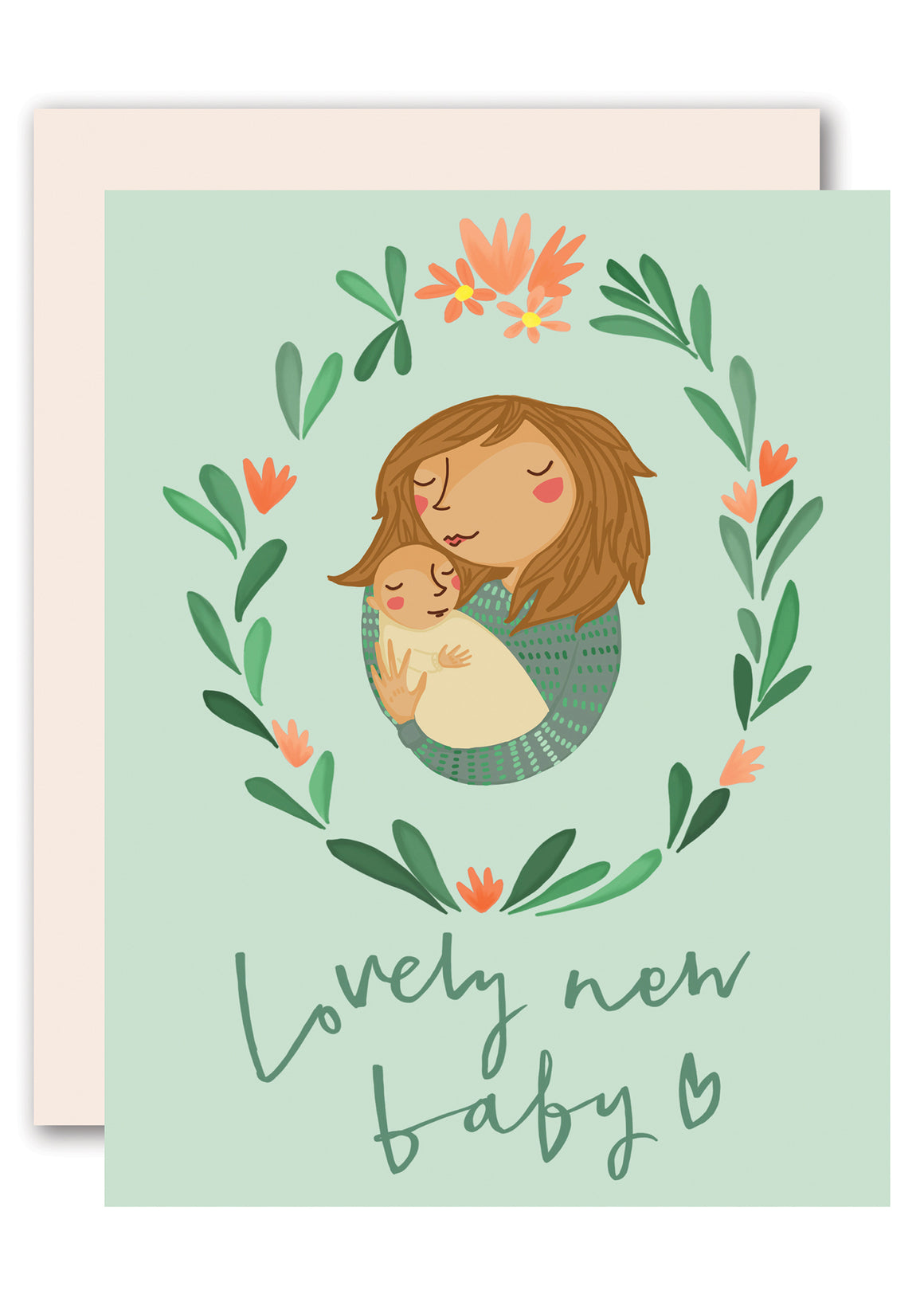 A Lovely New Baby greeting card