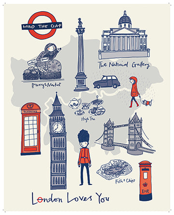 London Loves You - art print