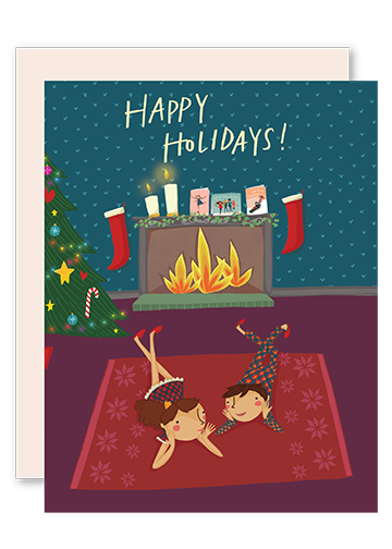 Holiday fireplace