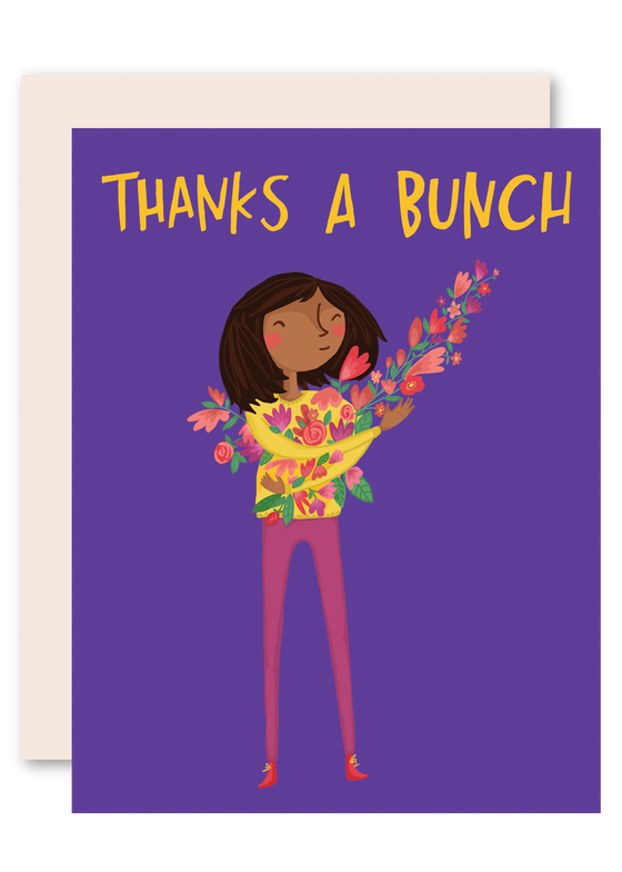 Thanks A Bunch - thank you card