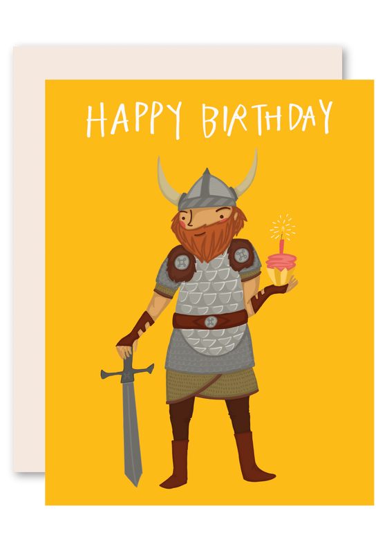 Viking Happy Birthday Card