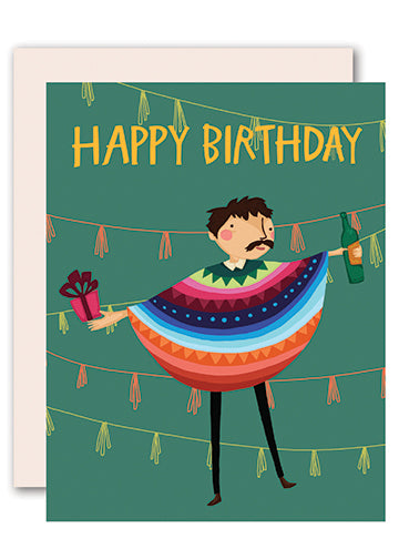 Mexican birthday greeting card
