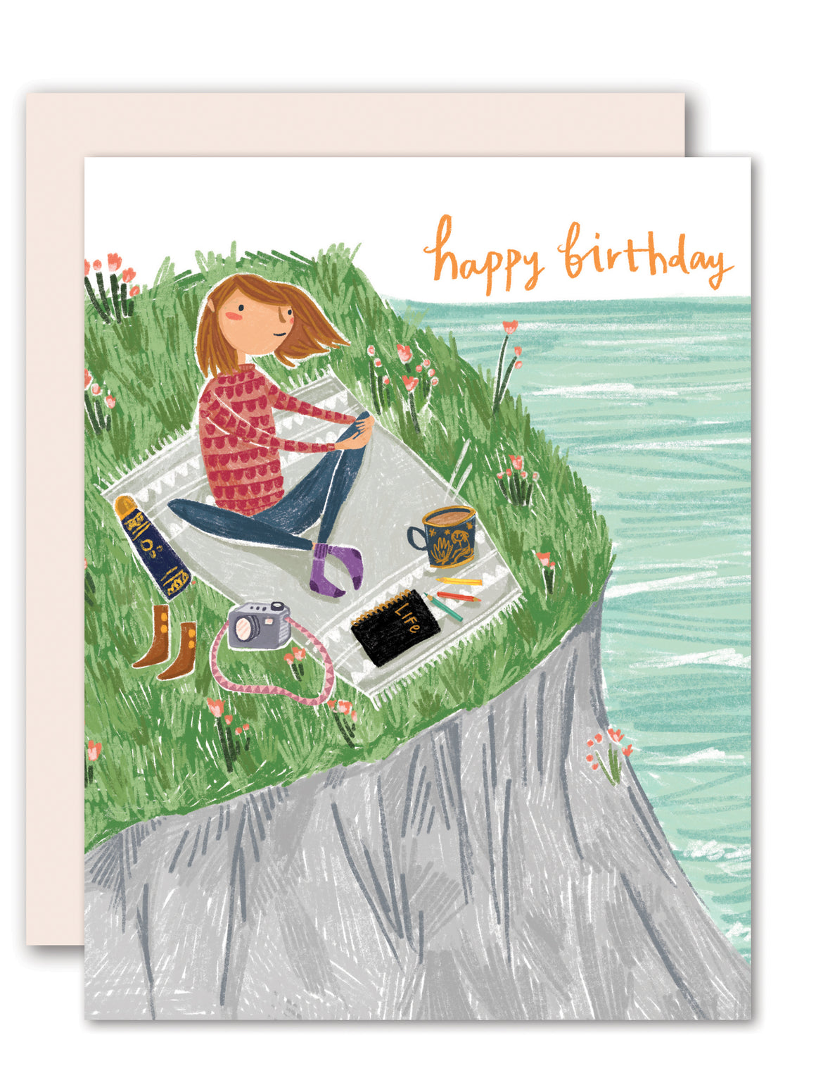 Clifftop birthday card