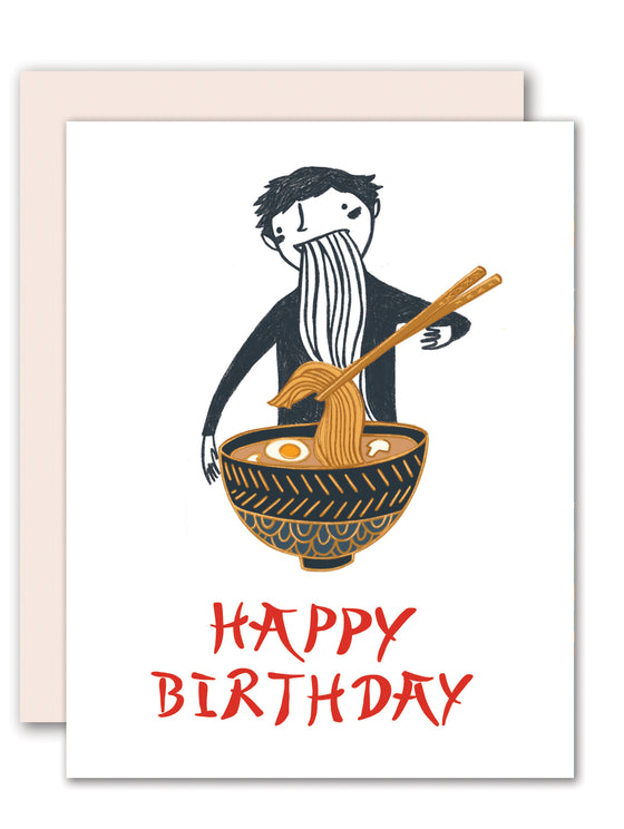Ramen lover birthday card