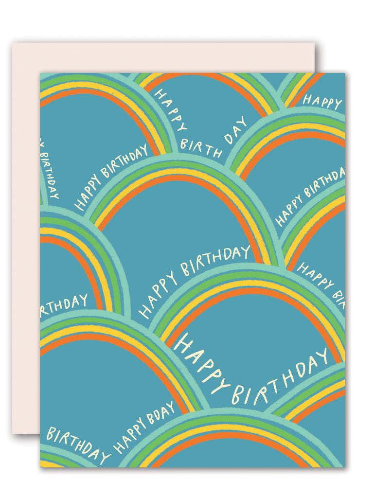 Rainbow - birthday card