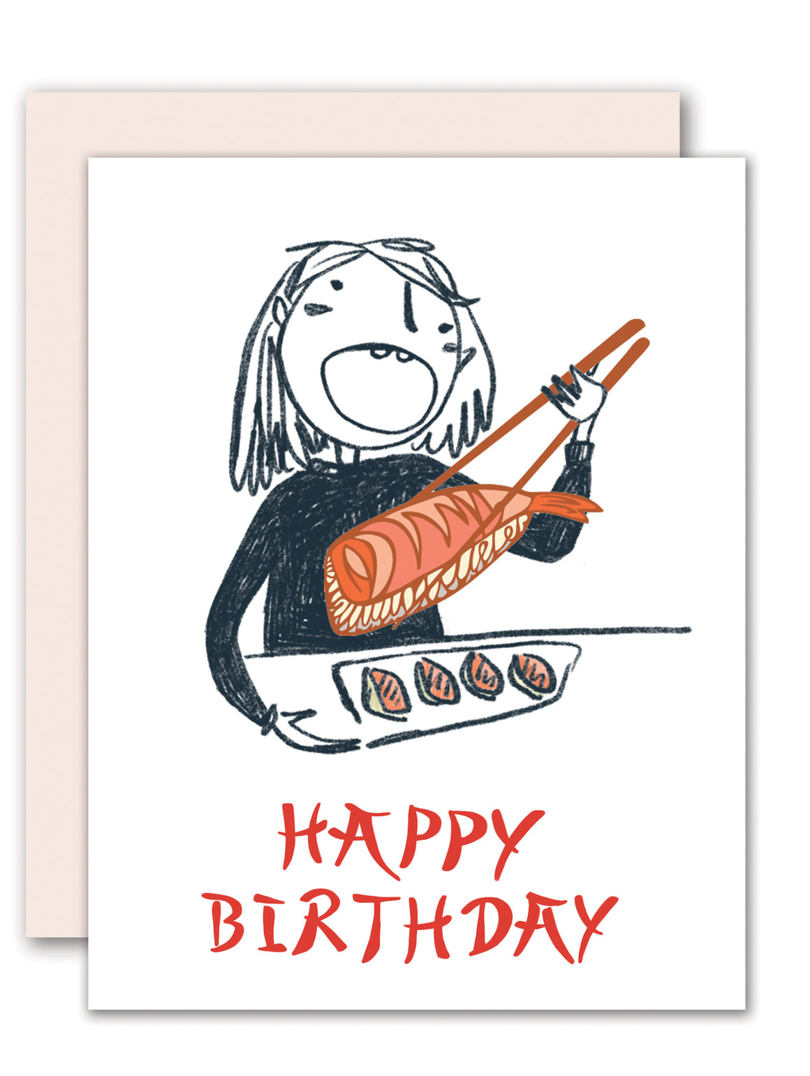 Sushi lover birthday card
