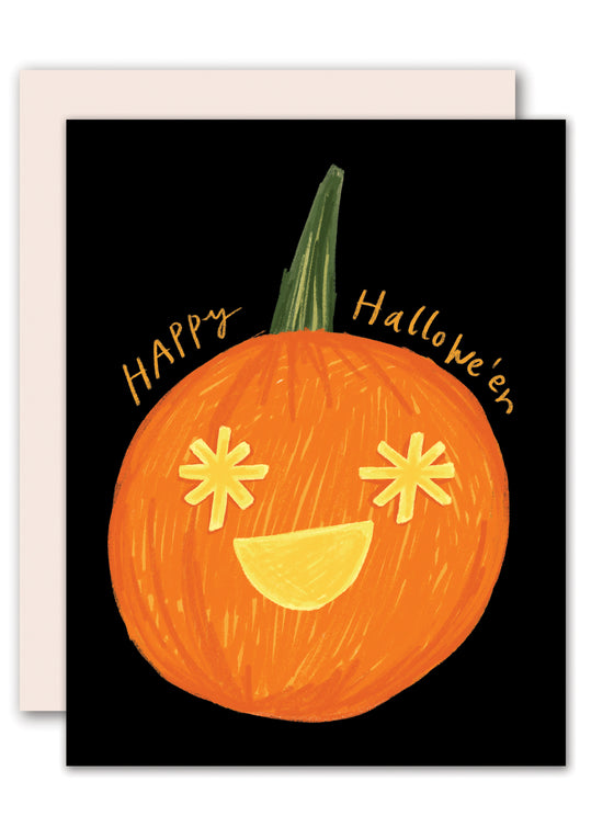 Pumpkin lantern Halloween Card