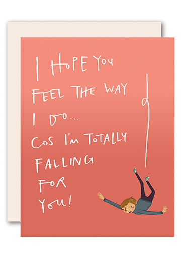 Falling for you - Romantic Greeting Card