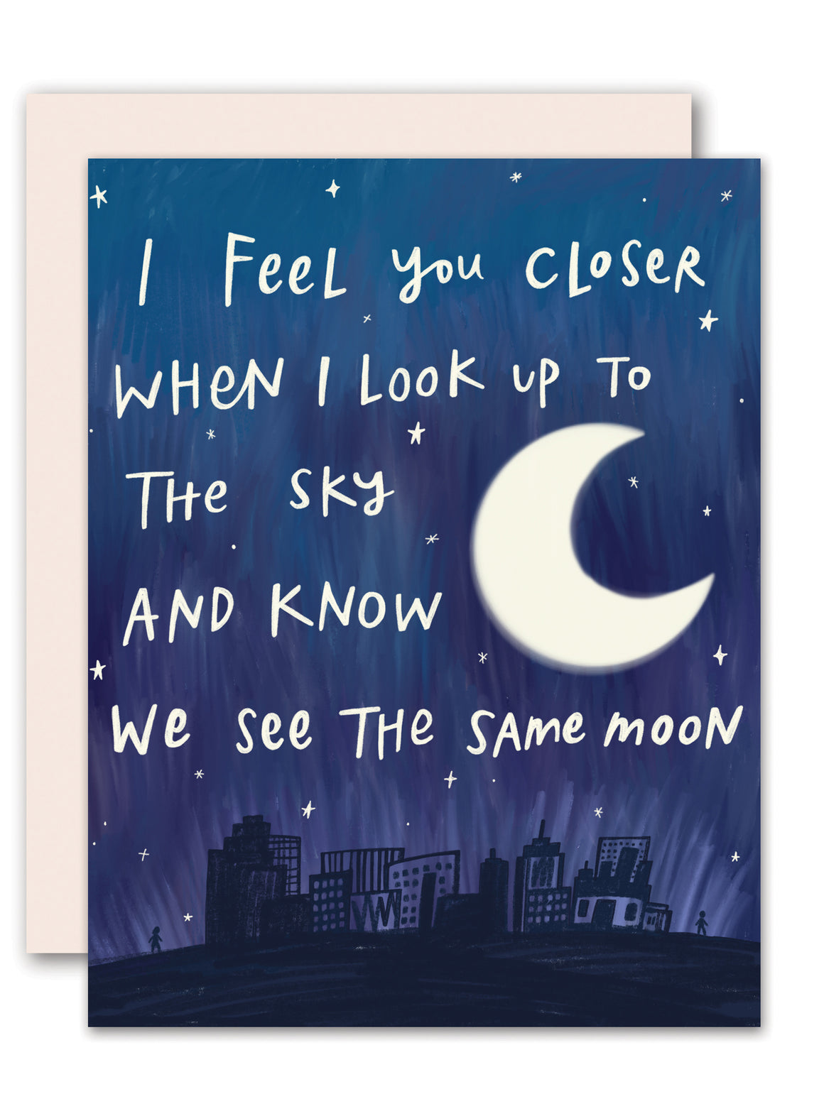 Same Moon - miss you /  Long distance love card
