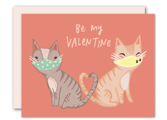 COVID love cats - Valentine card