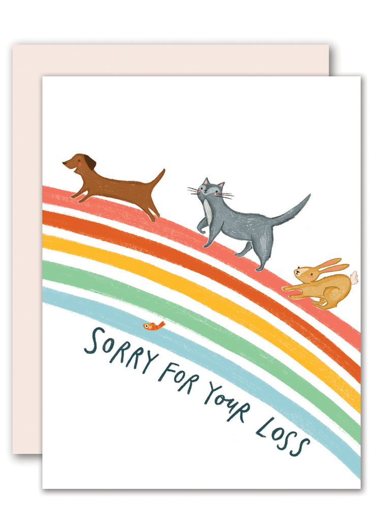 Rainbow Bridge - Pet Sympathy Card