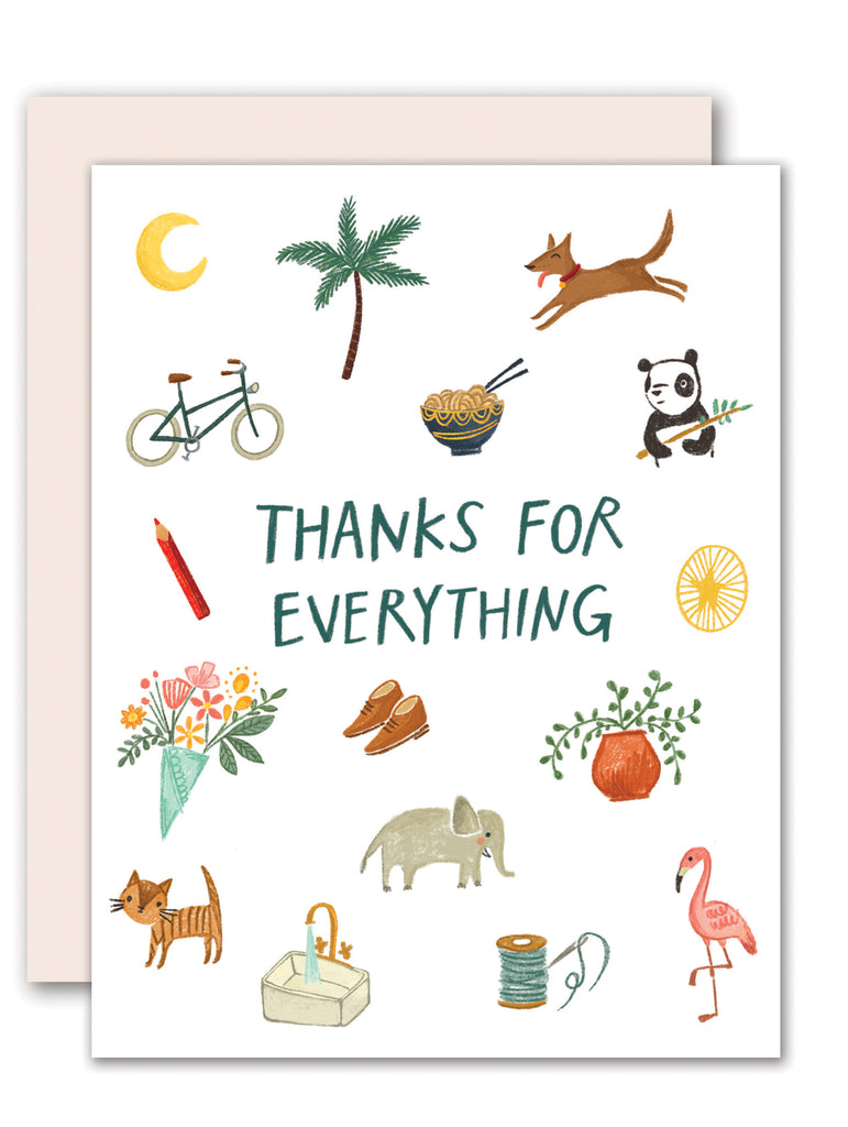 Thanks for everything! - Thank you card