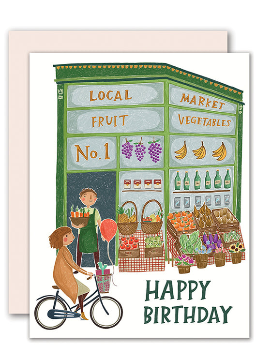 Local Market Birthday Card