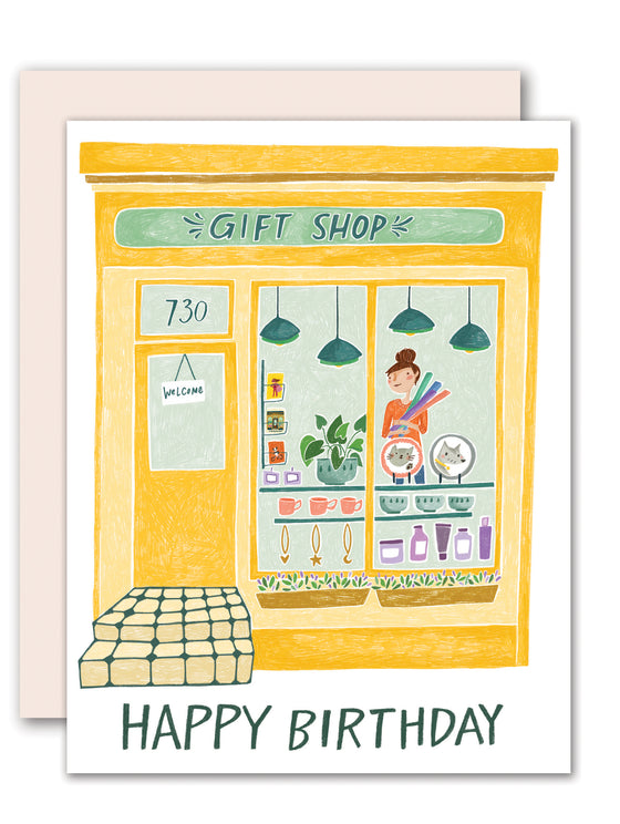 Small Shop Gift Shop Greeting Card