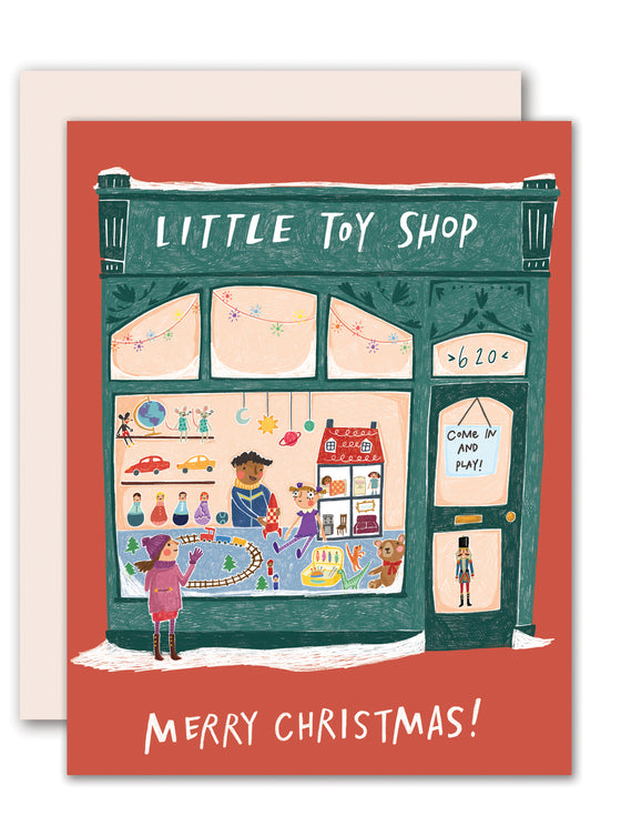 Small Shop Toy Shop Christmas Card