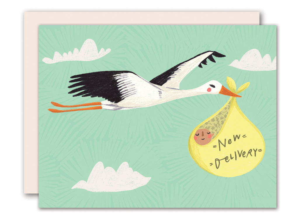 Stork - new baby card