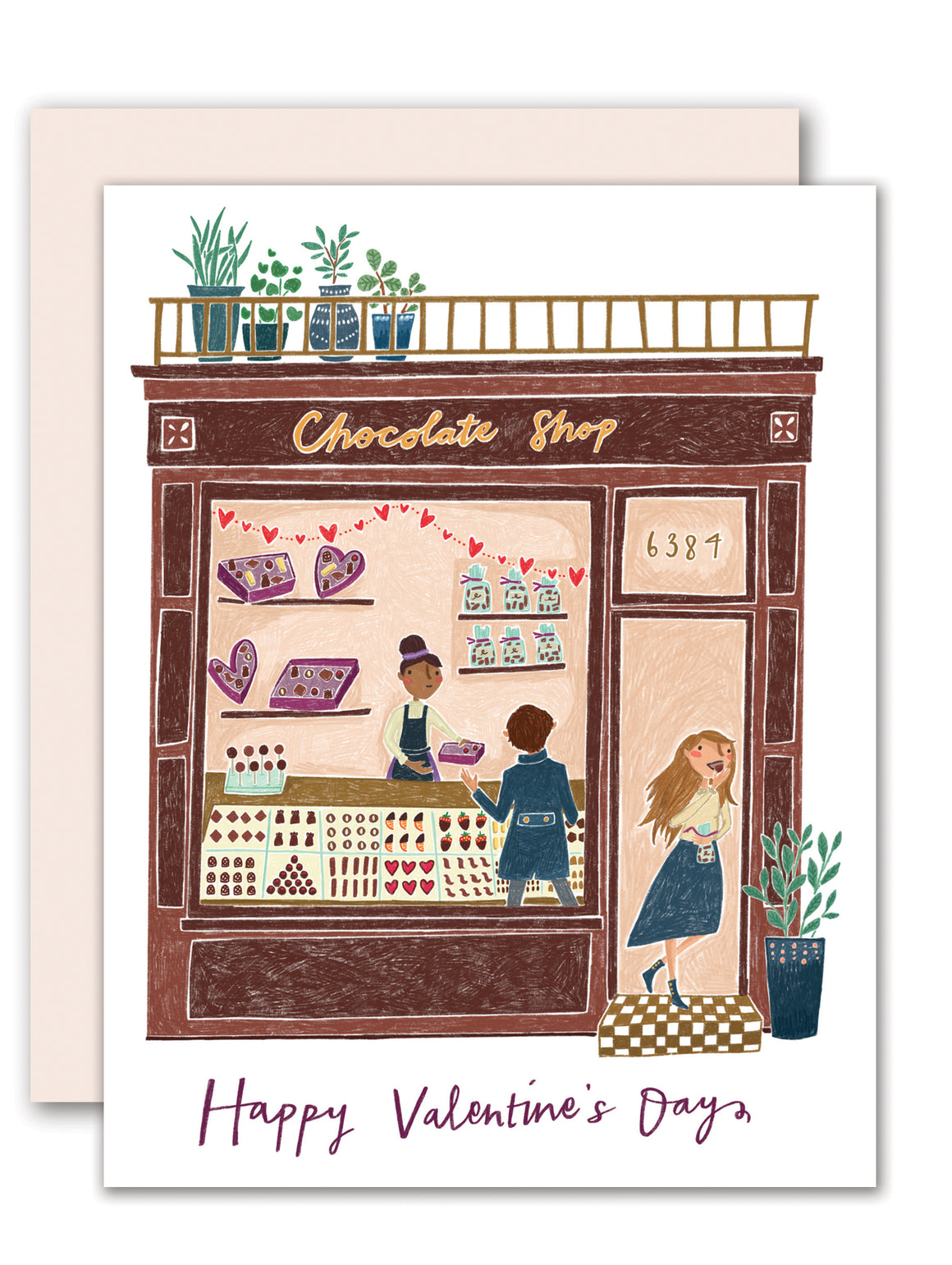 Chocolate Shop Valentine Card