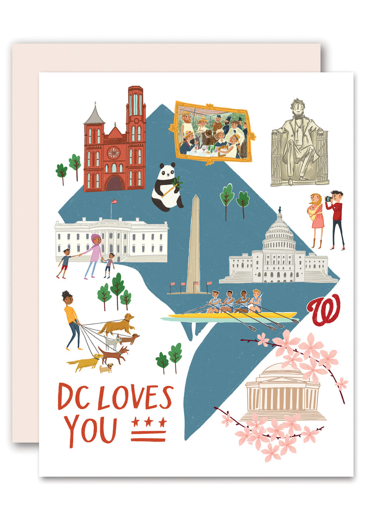 DC Loves You Greeting Card