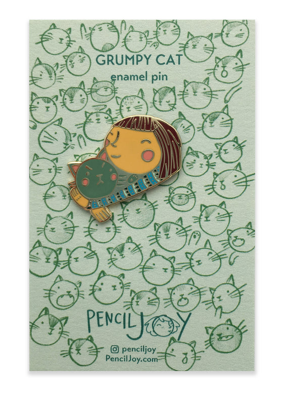 Grumpy Cat Enamel Pin