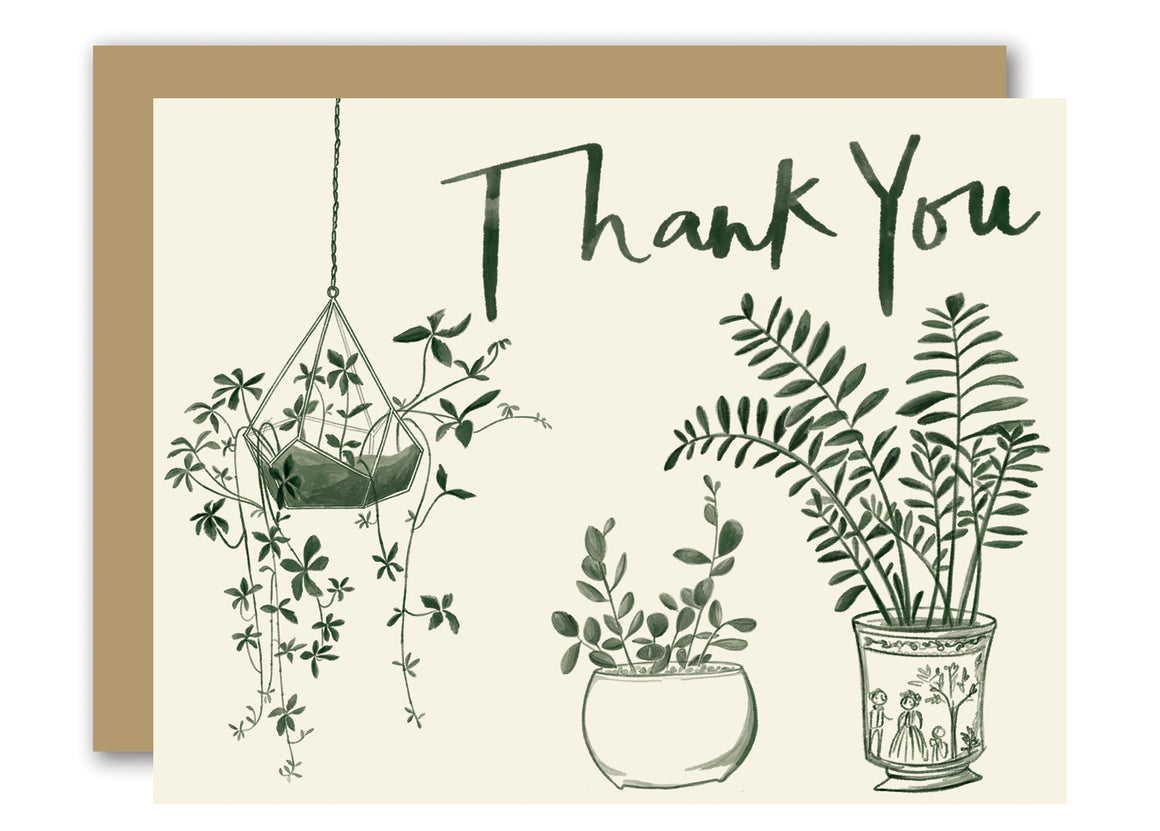 House Plants Thank You Card